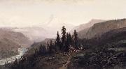 William Keith Mount Hood Oregon oil painting
